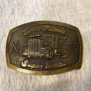 Indiana Metal Craft Vintage Tyrone Malone Super Boss Truck Belt Buckle